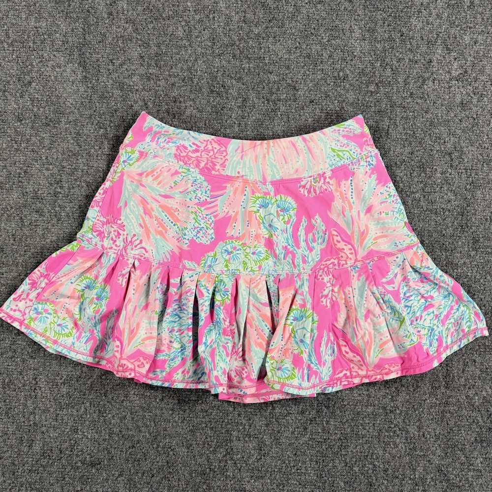 Lilly Pulitzer Luxletic Taye Skort Womens XXS Seaing Things Tennis Skirt UPF 50